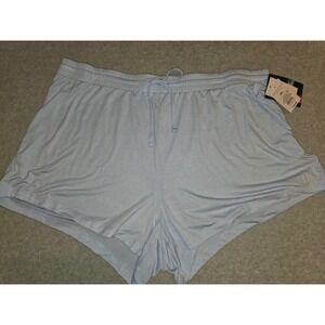 Women's XXL Light Blue Lounge Shorts Drawstring Waist Casual Comfy